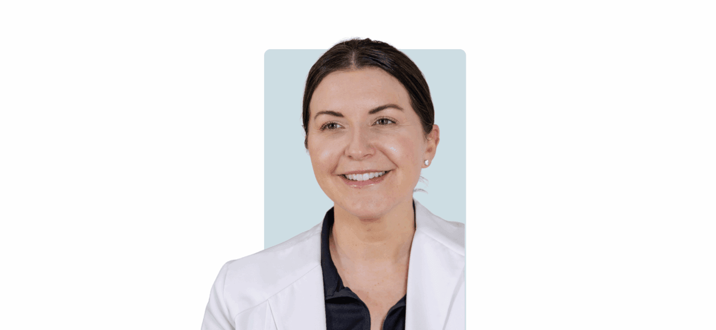 Smiling medical provider in a white coat against a soft teal background, introducing a blog on peptides and weight loss at Elase.